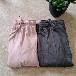 NWOT Natori Lounge Pants Size Large Pink Grey PJ Pants Casual Neutral Relaxed